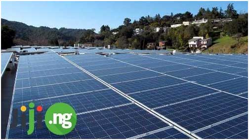  solar panels at a private house